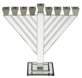 Crystal Rambam Menorah 40 Cm