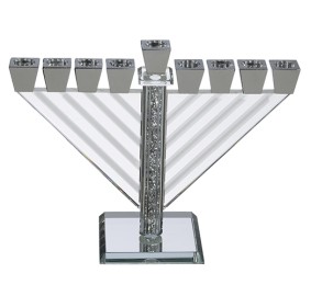 Crystal Rambam Menorah