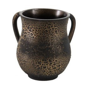 Polyresin Wash Cup - Black / Gold