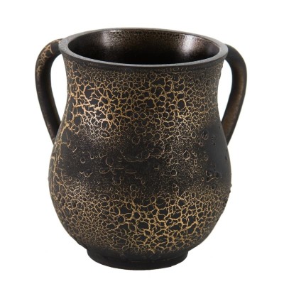 Polyresin Wash Cup - Black / Gold