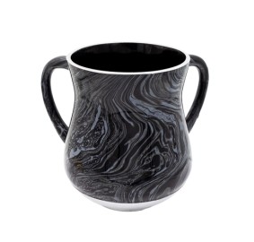 Wash Cup Aluminum Black Swirl