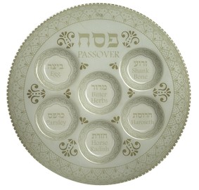 Glass Seder Plate