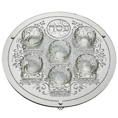 Glass Seder Plate