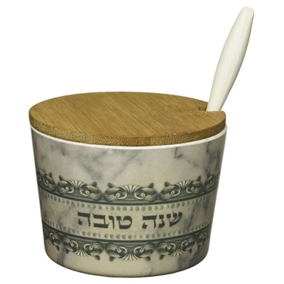 Bamboo Honey Dish Grey