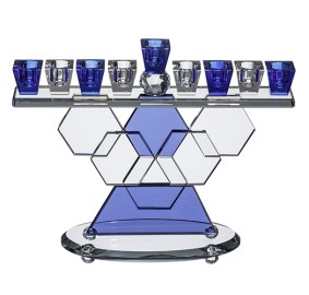 Menorah Crystal Blues