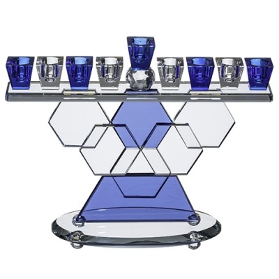 Menorah Crystal Blues