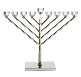 Menorah Nickel and Crystal