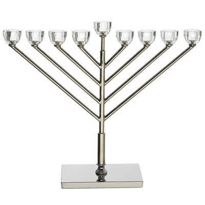 Menorah Nickel and Crystal