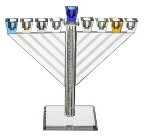 Crystal Menorah Colorful