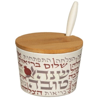 Bamboo Honey Dish Shana Tovah