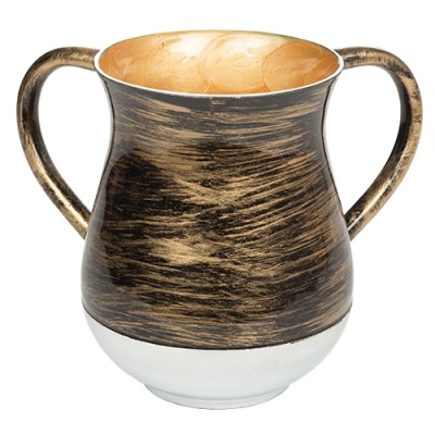 Wash Cup Aluminum Black & Gold