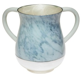 Wash Cup Aluminum Marble Look