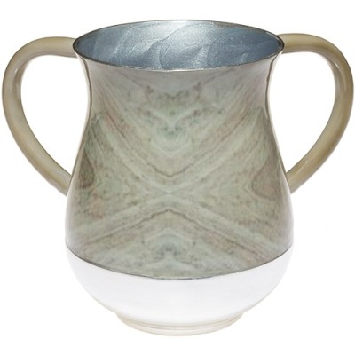 Wash Cup Aluminum Marble Look