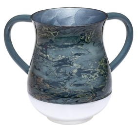 Wash Cup Aluminum Marble Look