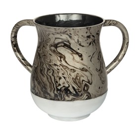 Wash Cup Aluminum Marble Look