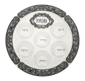 Seder Plate Elegant Glass