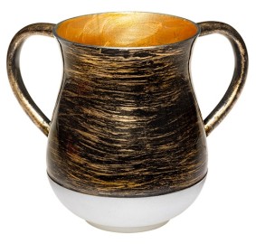 Wash Cup Aluminum Black & Gold