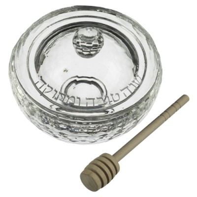 Elegant Crystal Honey Dish