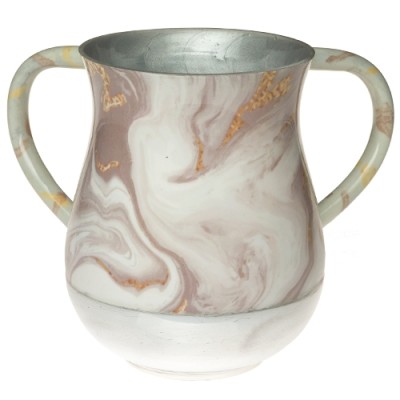 Wash Cup Aluminum Marble Texture