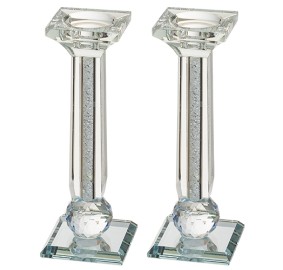 Crystal Candlesticks 20cm