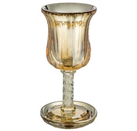 Eliyahu Cup Elegant Crystal Gold