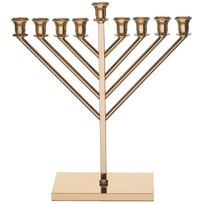 Menorah Rambam Golden Finish