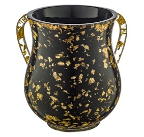 Wash Cup Polyresin Sparkle Gold