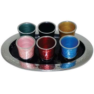 Liquor Cups Set Colored - Aluminum