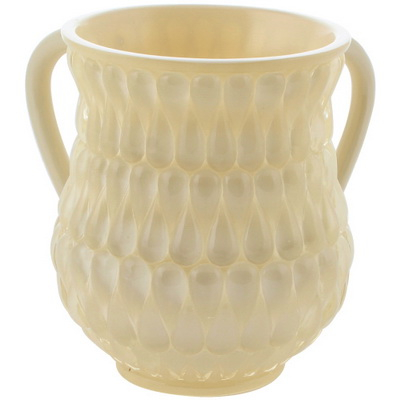 Wash Cup Ivory Teardrop