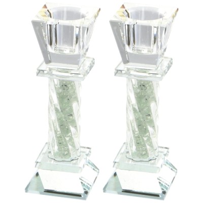 Crystal Candlesticks Pair