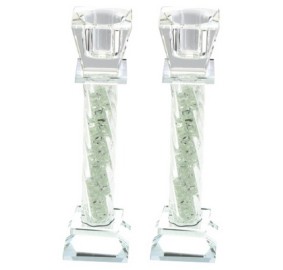 Crystal Candlesticks Pair