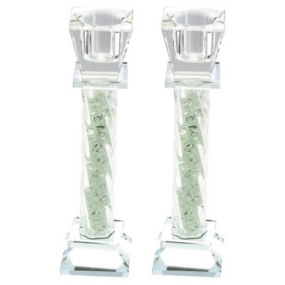 Crystal Candlesticks Pair