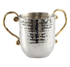 Wash Cup Stainless Steel Hammered