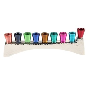 Multicolored Aluminum Menorah