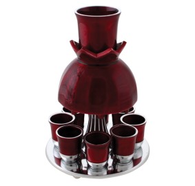 Kiddush Fountain Red Aluminum - Pomegranate 