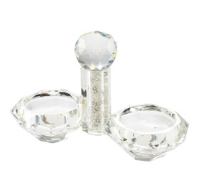 Crystal Salt Holder Glass