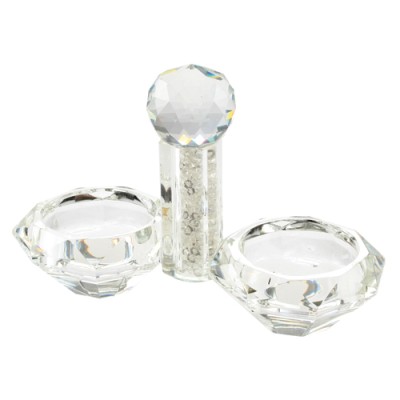 Crystal Salt Holder Glass Chip