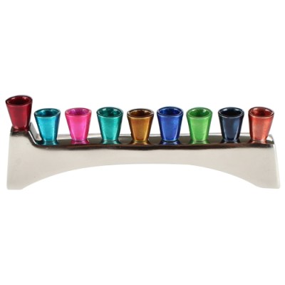 Menorah Aluminum Colorful Branches