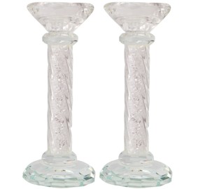 Crystal Candlesticks Pair