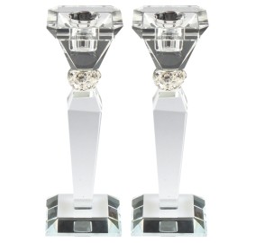 Crystal Candlesticks Pair