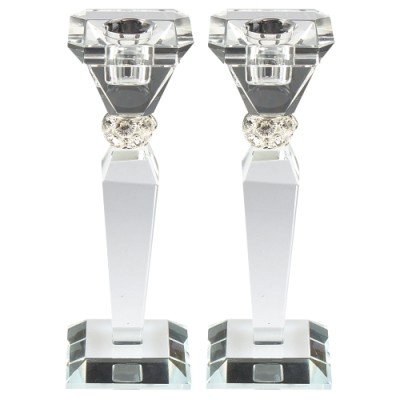 Crystal Candlesticks Pair