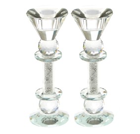 Crystal Candlesticks Pair