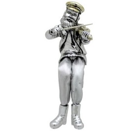 Fiddler Figurine with Cloth Legs