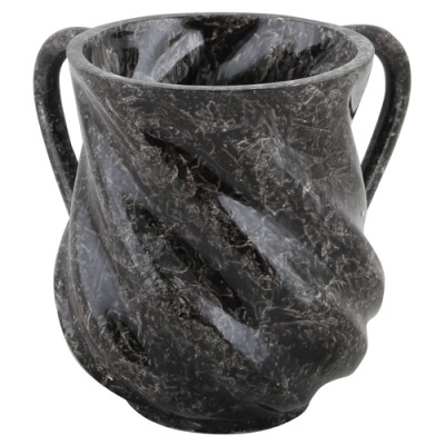 Wash Cup Polyresin Black Grey