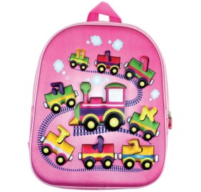 Backpack Aleph Bet Pink Train