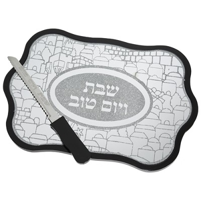 Challah Board with Knife