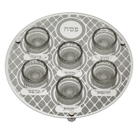 Glass Seder Plate