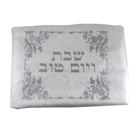 Shabbat Tablecloth Silver 280