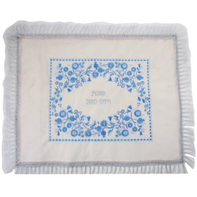 Challah Cover White Velvet