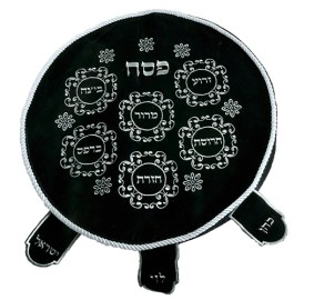 Matzah Cover Navy Velvet